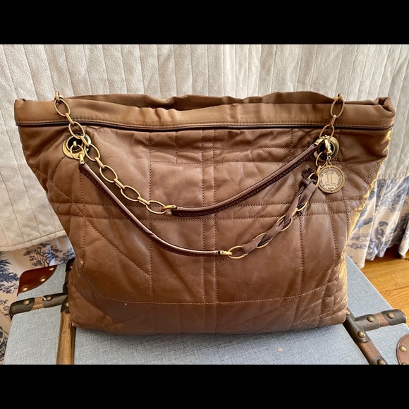 LANVIN Quilted Lambskin Tote Bag